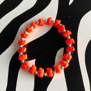 4 for $20 Orange Elephant Bracelet